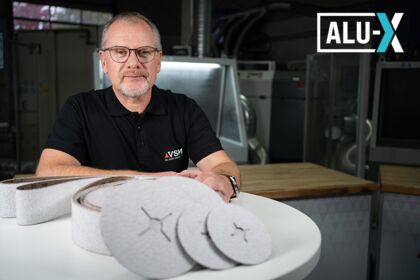 Grinding of non-ferrous metals such as aluminium with VSM ALU-X
